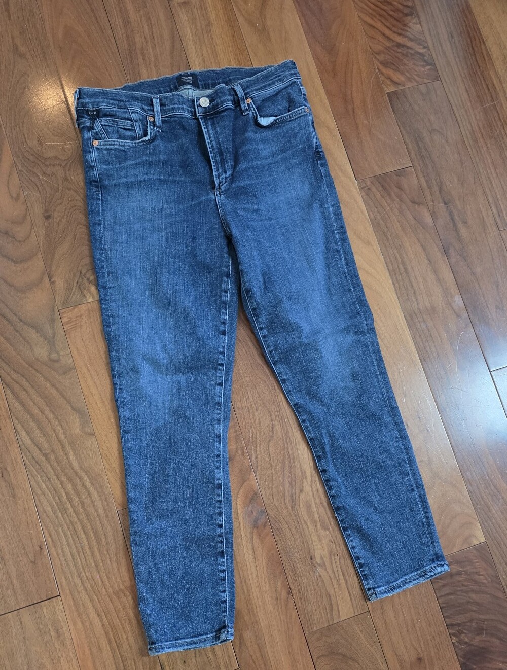 Citizens Of Humanity Mid-Rise Dark Blue Skinny Jeans